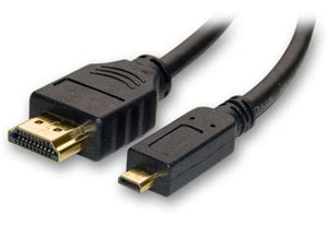 conversions Technology Audio Video Cable 6 foot HDMI Cable | Micro HDMI to HDMI | 3ft