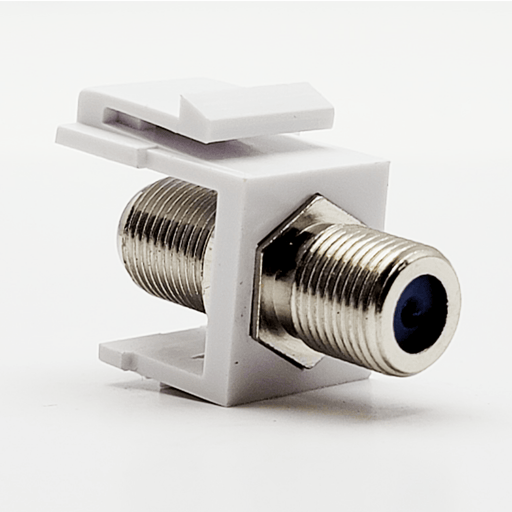 Conversions Technology Keystone Keystone Insert  |  F81  Coupler,  White