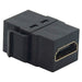 Conversions Technology Keystone Keystone Insert  |  HDMI Coupler Jack,  Black
