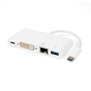 Conversions Technology Hub Koppa® Hub  |  USB 3.1 Type-C  to  USB 3.0 + DVI + Type-C Charging