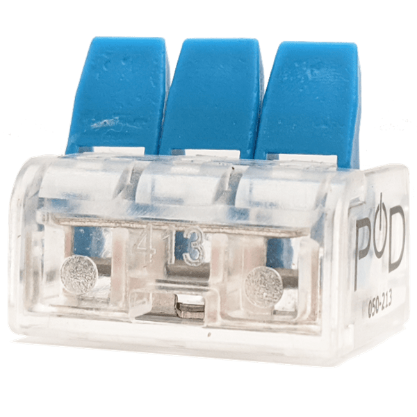 Conversions Technology LeverNut Lever Nut Connector 3 port  24-12AWG Stranded/Solid Splicing Conductor | 100ct