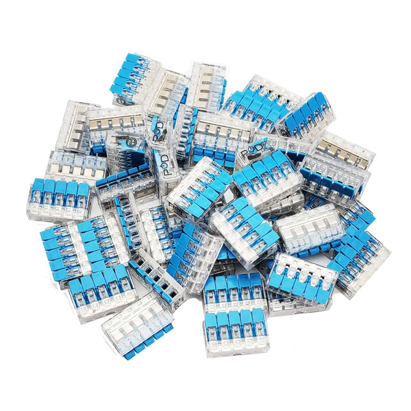 Conversions Technology LeverNut Lever Nut Connector | (5) 24-12AWG Stranded/Solid Splicing Wire Conductor | 50ct