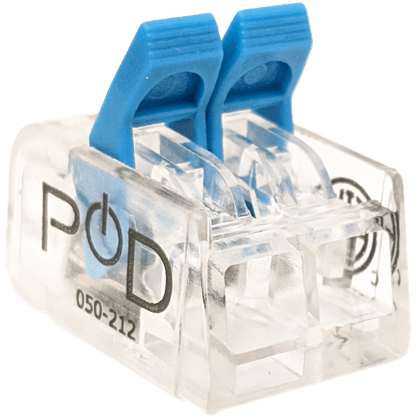 Conversions Technology LeverNut Lever Nut Connectors | (2) 24-12AWG Stranded/Solid Splicing Wire Conductor | 100ct