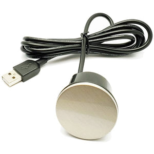 Conversions Technology Power Products Mini Hide away Power with 2 USB ports 2.4 Amp Brush Nickle Finish  5 Volts USB input