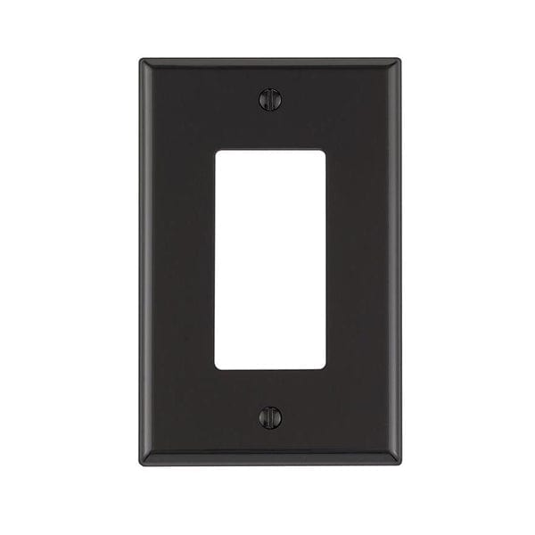 Conversions Technology Wall Plates Okta®  |  Decora Wall Plate  |  1 Gang,  Black