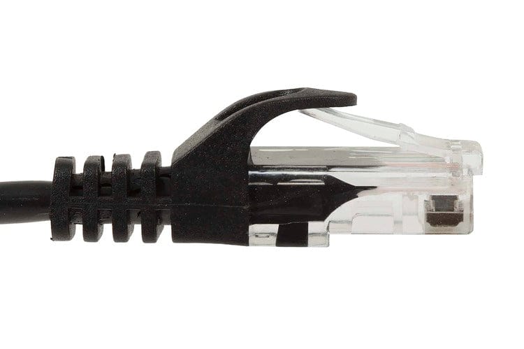 Sigma Wire & Cable Cat6 Patch Cables Patch Cord  |  Cat6, Black  5ft High speed ethernet patch cable