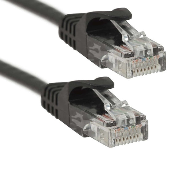Sigma Wire & Cable Cat6 Patch Cables Patch Cord  |  Cat6, Black  75ft High speed ethernet patch cable