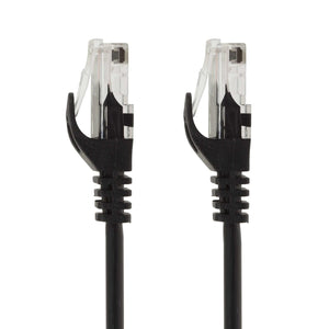 Sigma Wire & Cable Cat6 Patch Cables Patch Cord  |  Cat6,  Snagless,  Black  1ft