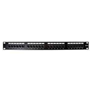 Conversions Tech Patch Panel, Loaded, Cat6 550MHz Dual IDC, 24-Port