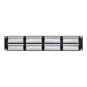 Conversions Tech Keystone Patch Panel  |  Loaded,  Cat6  Dual IDC,  48-Port