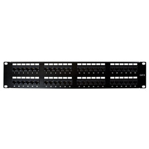 Conversions Tech Patch Panel, Loaded, Cat6 550MHz Dual IDC, 48-Port