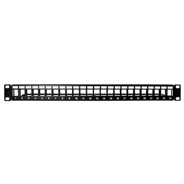 Conversions Technology Keystone Patch Panel  |  Unloaded, Module,  Cat5e/6/7/8,  24-Port