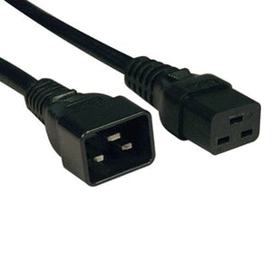 Theta® Power Cable, Heavy Duty Power Cord (IEC-320-C19 to IEC-320-C20), 12AWG, 6ft