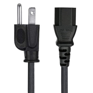 Conversions Technology Electrical Power Cord,  IEC-320-C14 to IEC-320-C13   18AWG,  12ft