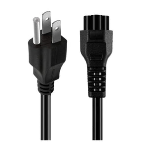 Theta® Electrical Power Cord | NEMA 5-15P to C5 | 18AWG | 3ft