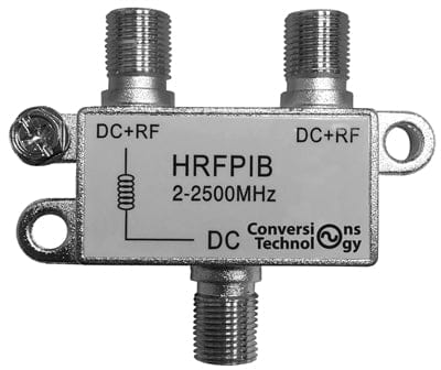 Conversions Technology Coax Accessories Power Inserter  | Conversions Technology HRFPIB
