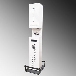 Conversions Technology PPE PPE | 3-in-1 Sanitation Station | Touchless Dispenser, Receptacle, & Sani-Supplier
