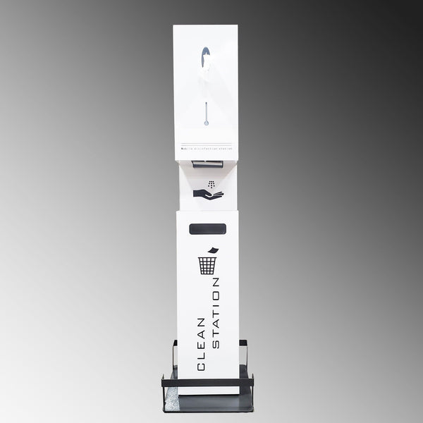 Conversions Technology PPE PPE | 3-in-1 Sanitation Station | Touchless Dispenser, Receptacle, & Sani-Supplier