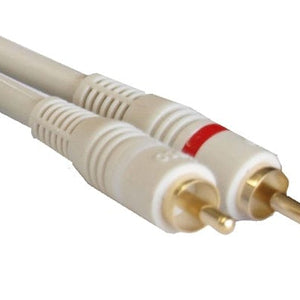 Omicron® RCA Audio Cable, White 12ft