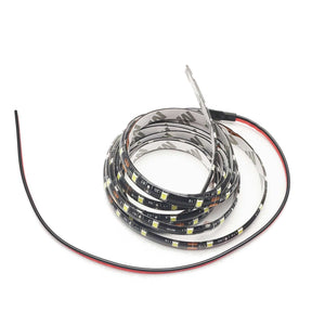 Fuse® LED LED Ribbon Lighting Ribbon Light,  Cool White,  60leds/m,  8mm,  12V,  12 inch leads,  black pcb,  IP65  48"
