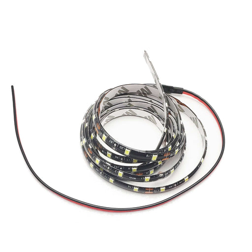 Fuse® LED LED Ribbon Lighting Ribbon Light,  Cool White,  60leds/m,  8mm,  12V,  12 inch leads,  black pcb,  IP65  48"
