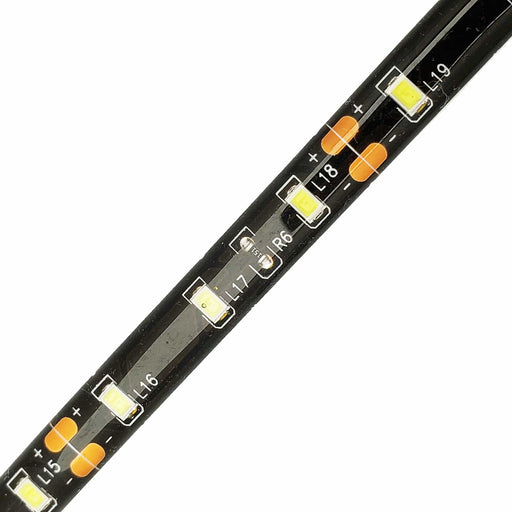 Fuse® LED LED Ribbon Lighting Ribbon Light, Cool White,  60leds/m,  8mm,  12V,  12 inch leads,  black pcb,  IP65  72"