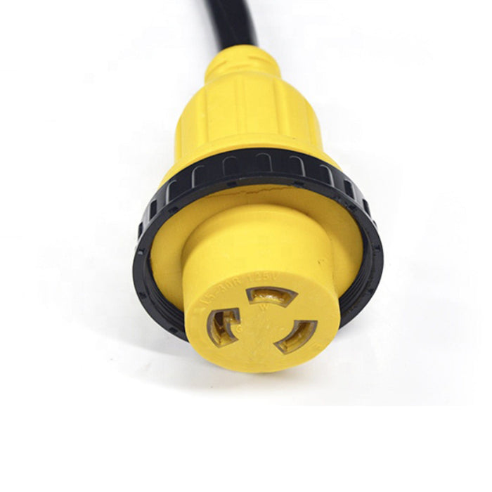 Conversions Technology RV Marine | Trailer Extension Cord 30 Amp Male with Grip Handle to 30 Amp Female with Twist Lock Connector, 36 Feet, 125V/250V