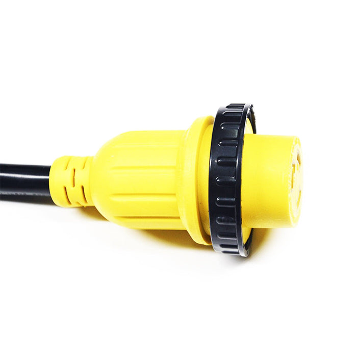 Conversions Technology RV Marine | Trailer Extension Cord 30 Amp Male with Grip Handle to 30 Amp Female with Twist Lock Connector, 36 Feet, 125V/250V