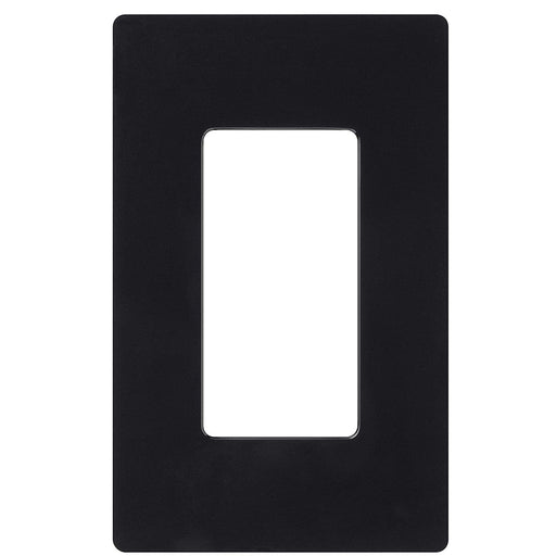 Okta® Wall Plates Screw less Face | Decorator Wall Plate  | 1 Gang | Black