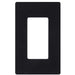Okta® Wall Plates Screw less Face | Decorator Wall Plate  | 1 Gang | Black