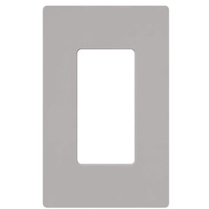 Okta® Wall Plates Screw less Face | Decorator Wall Plate  | 1 Gang | Gray