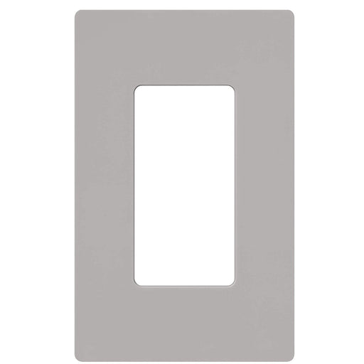 Okta® Wall Plates Screw less Face | Decorator Wall Plate  | 1 Gang | Gray
