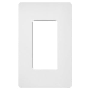 Conversions Technology Wall Plates Screw less Face | Decorator Wall Plate  | 1 Gang | White