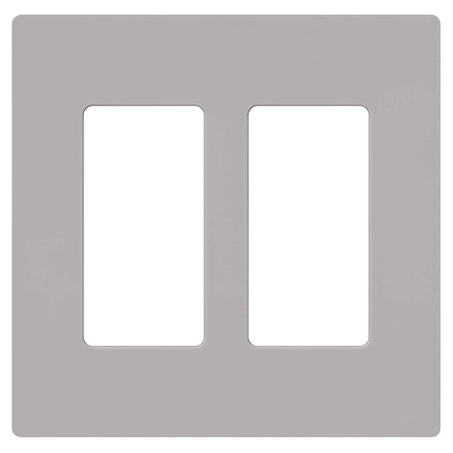 Okta® Wall Plates Screw less Face | Decorator Wall Plate  | 2 Gang | Gray