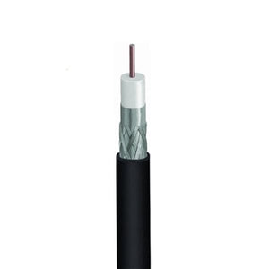 Sigma Wire & Cable Bulk Coax Sigma Wire & Cable  |  Bulk RG6 Coaxial Cable | Dual Shield, 60% Braid | 1000 ft Reel-N-Box | Black