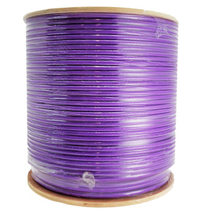 Sigma Wire & Cable Bulk Coax Sigma Wire & Cable  |  Bulk RG6 Coaxial Cable | Dual Shield, 60% Braid | 1000 ft Wooden Reel | Purple