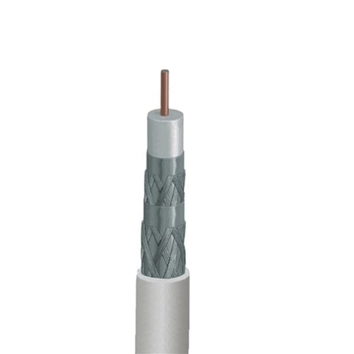 Sigma Wire & Cable Bulk Coax Sigma Wire & Cable  |  Bulk RG6 Coaxial Cable  | Quad Shield | 1000 ft Wooden Reel | White
