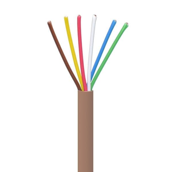Sigma Wire & Cable Bulk Thermostat Sigma Wire & Cable  |  Bulk,  Thermostat  18/6  CMR;  18AWG,  6C,  Unshielded,  500ft  Reel   (Brown)
