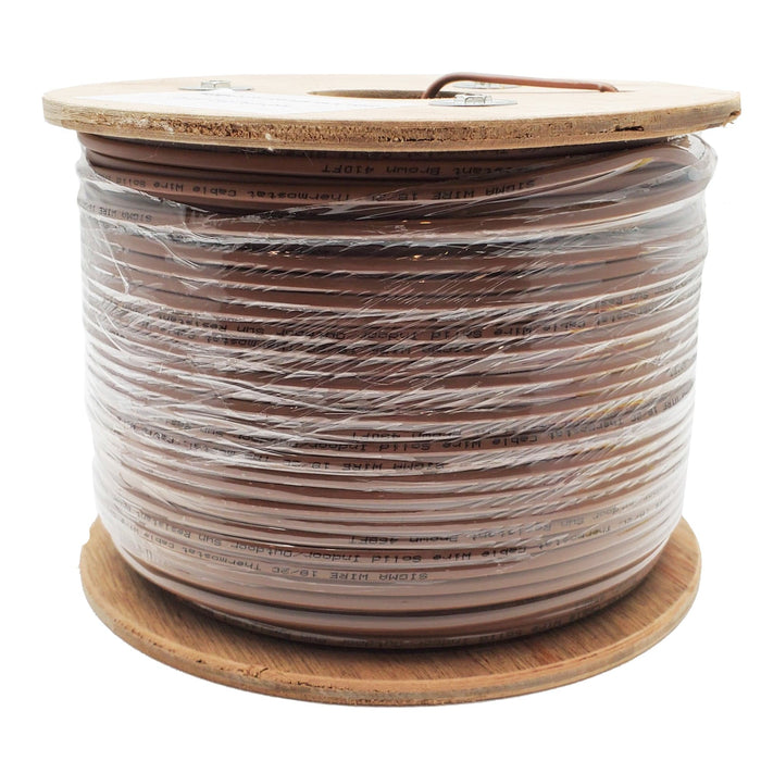 Sigma Wire & Cable Bulk Thermostat Sigma Wire & Cable  |  Bulk,  Thermostat  20/2  CMR;  20AWG,  2C,  Unshielded,  500ft  Reel   (Brown)