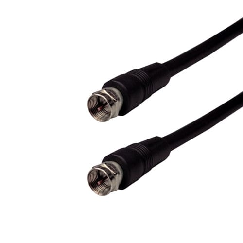 Conversions Technology Coax Accessories Sigma Wire & Cable  |  RG6 Coaxial,  Molded Ends  15ft  (Black)