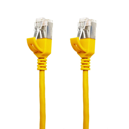 Sigma Wire & Cable Network Patch Cables Sigma Wire & Cable | Sigma7 Super Slim Premium Patch Cable | Cat7, Yellow 1ft