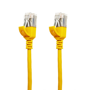 Sigma Wire & Cable Network Patch Cables Sigma Wire & Cable | Sigma7 Super Slim Premium Patch Cable | Cat7, Yellow 3ft