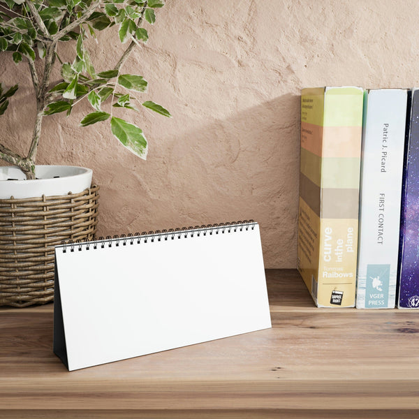 Printify Calendar 10" x 5" / Satin Simplex Desk Calendar