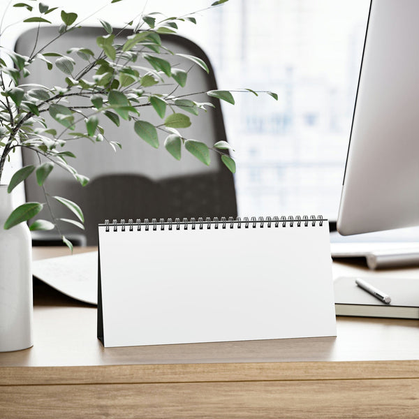 Printify Calendar 10" x 5" / Satin Simplex Desk Calendar