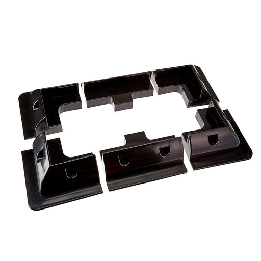 Conversions Technology Solar Panels white Solar Bracket Mount kit set of 6 Black