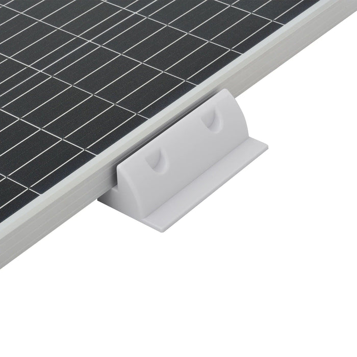 Conversions Technology Solar Panels Black Solar Bracket Mount kit set of 6 White