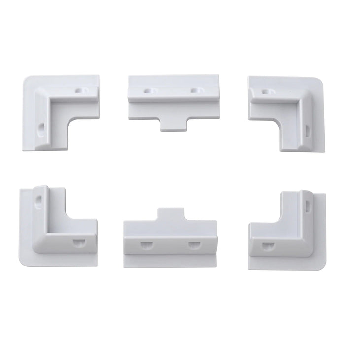 Conversions Technology Solar Panels Black Solar Bracket Mount kit set of 6 White