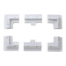 Conversions Technology Solar Panels Black Solar Bracket Mount kit set of 6 White