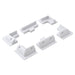 Conversions Technology Solar Panels Black Solar Bracket Mount kit set of 6 White