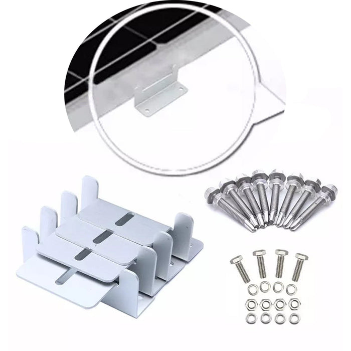 Conversions Technology Solar Panels Solar Panel Mounting Z Brackets Lightweight Aluminum Corrosion-Free